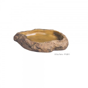 EXO TERRA Кормушка-камень пластиковая  для террариума средняя