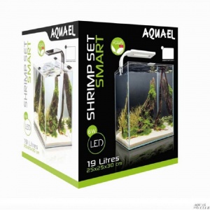 Креветкариум 20л с LED освещением (6 вт) и оборудованием, Aquael SHRIMP SET SMART PLANT 20 (черный)